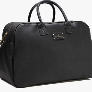 London Fog Alexander Pebble Weekender Bag- Black